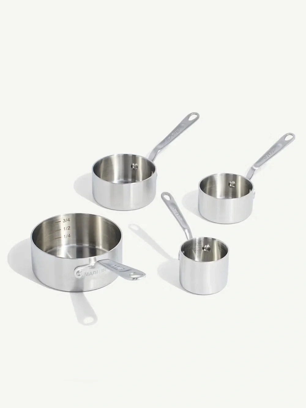 NWT Made In Stainless Steel Measuring Cup Set